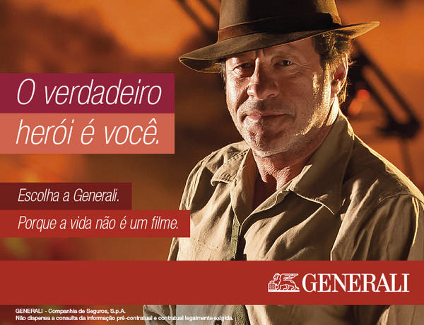 Generali campanha publicitária Herói Joaquim de Almeida